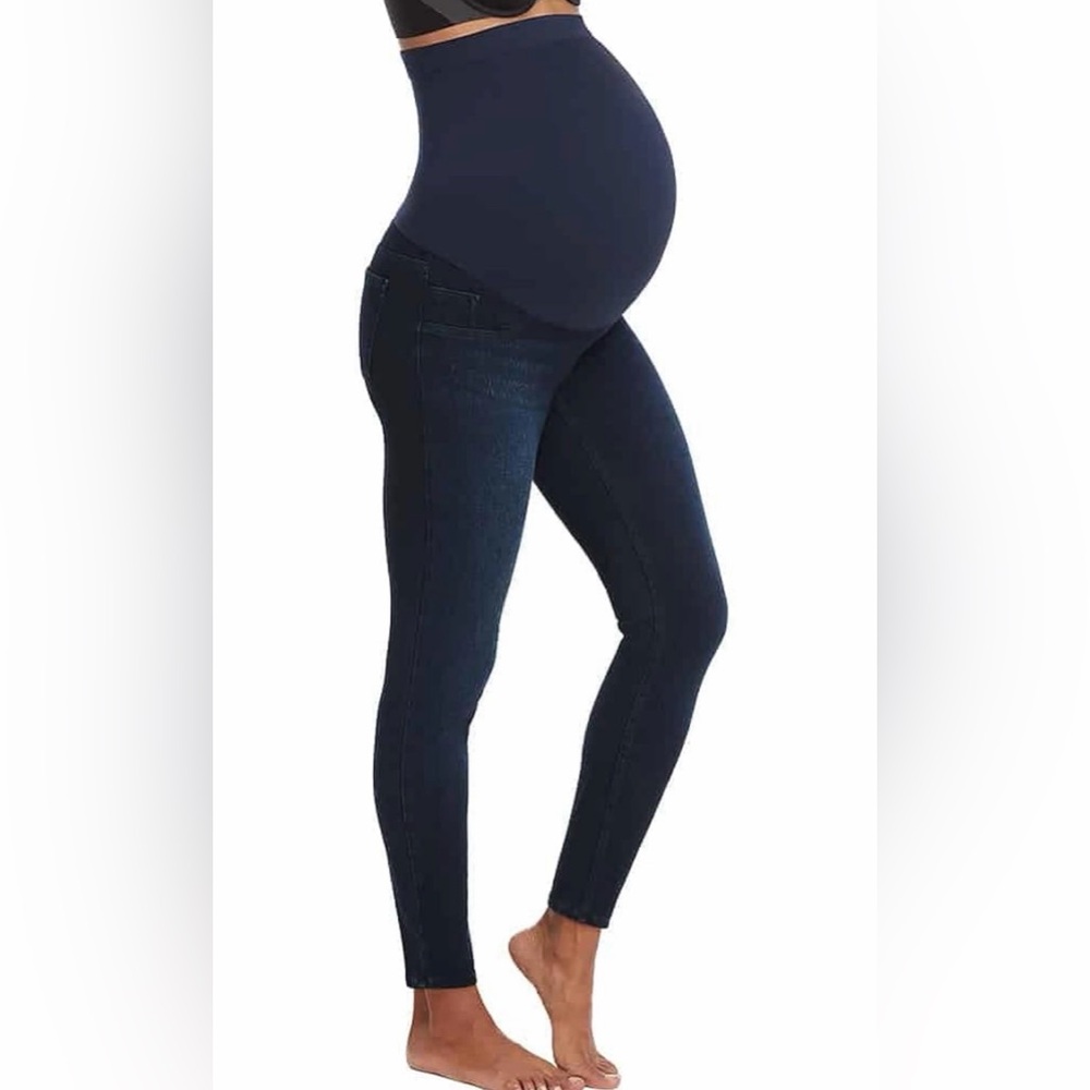 SPANX Mama Ankle Jean-ish Leggings Twilight Rinse NWT Size Small